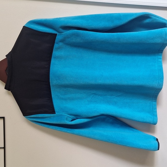 Fila Women's Blue and Black Fleece Jacket Size M - Picture 3 of 9